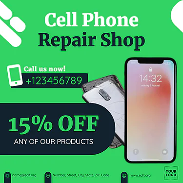 Edit a mobile repair template