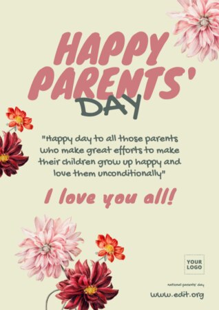 Modifier une affiche pour la Journée des parents