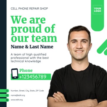 Edit a mobile repair template