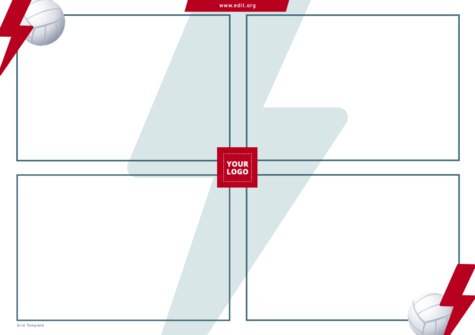 Edit a volleyball template