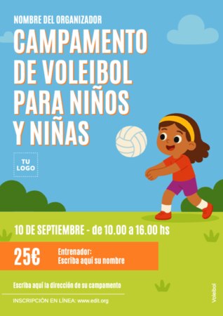 Edita un póster de campamento