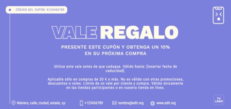 Crear tarjetas de regalo