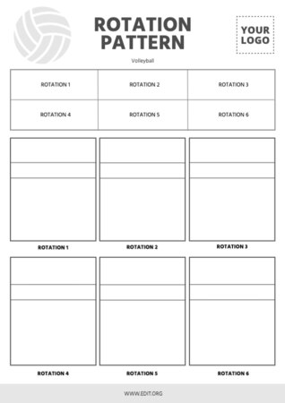 Edit a volleyball template