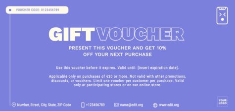 Créer un chèque-cadeau