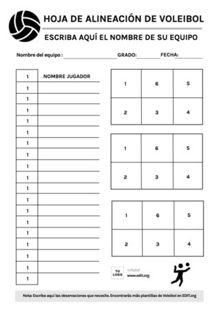 Edita un cartel de voleibol