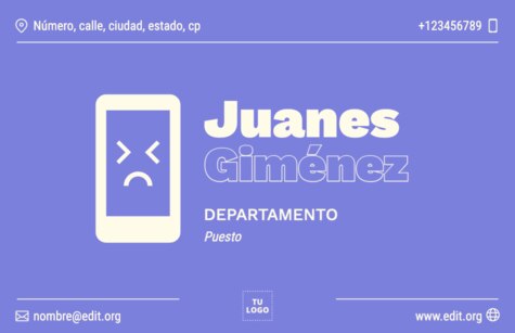 Edita una tarjeta de visita