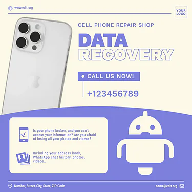 Edit a mobile repair template