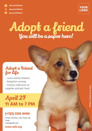 Crea un design per dog sitter