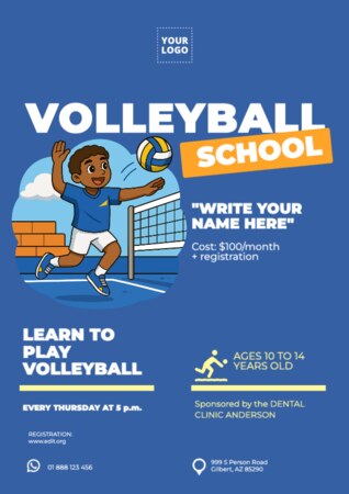 Edit a volleyball template