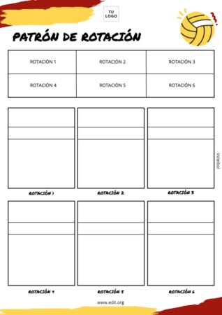 Edita un cartel de voleibol