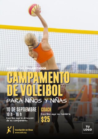 Edita un póster de campamento