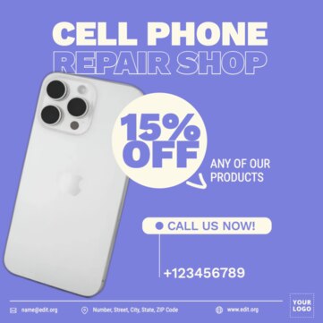 Edit a mobile repair template