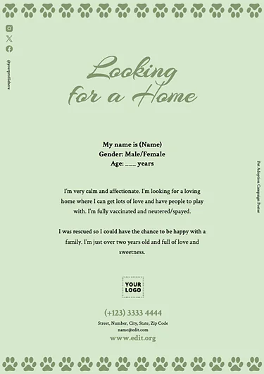 Edit a Dog Resume