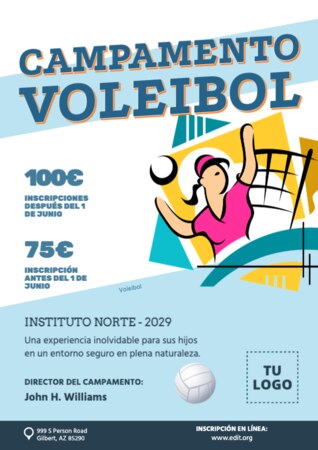 Edita un póster de campamento