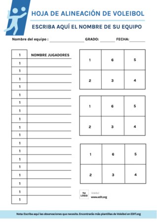 Edita un cartel de voleibol