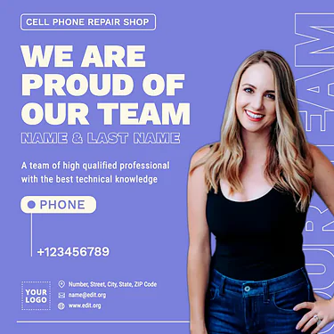 Edit a mobile repair template