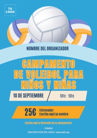 Edita un póster de campamento