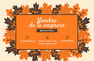 Edita una tarjeta de visita