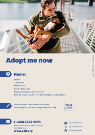 Crea un design per dog sitter