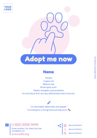 Crea un design per dog sitter