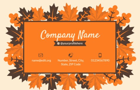 Créez votre carte de visite