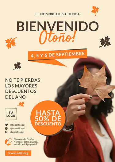 Edita una oferta de otoño