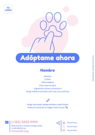 Edita una plantilla A4