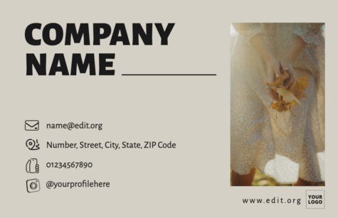 Créez votre carte de visite