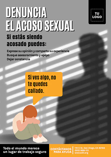 Edita un cartel en contra del acoso