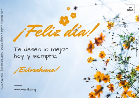 Edita una Tarjeta de Buen Trabajo