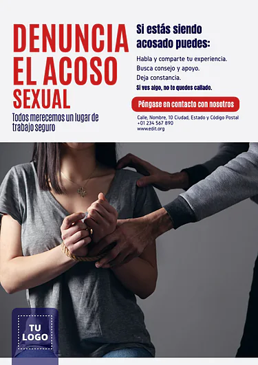 Edita un cartel en contra del acoso