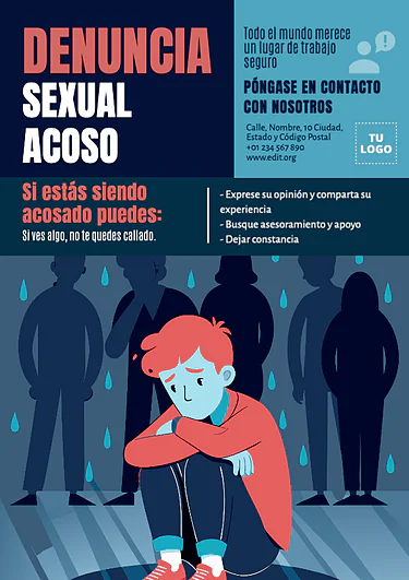Edita un cartel en contra del acoso