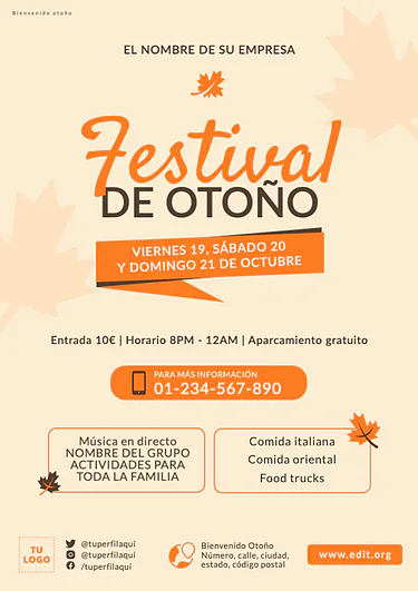 Edita una Tarjeta de otoño
