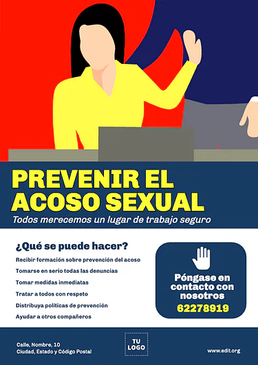 Edita un cartel en contra del acoso
