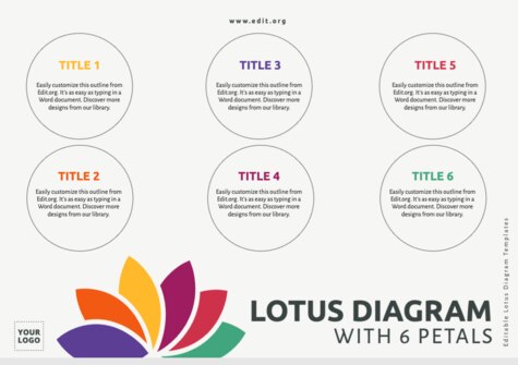 Edit a Lotus Diagram flower