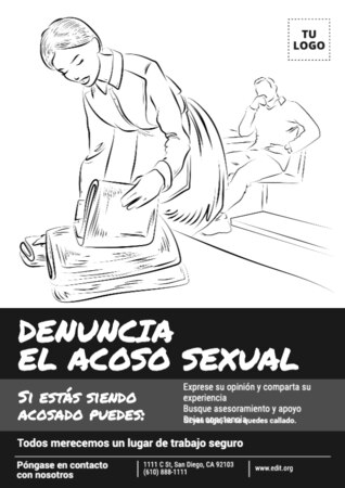 Edita un cartel en contra del acoso