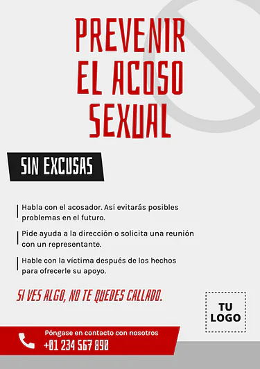 Edita un cartel en contra del acoso