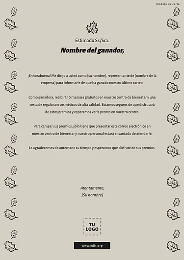 Edita una Tarjeta de otoño