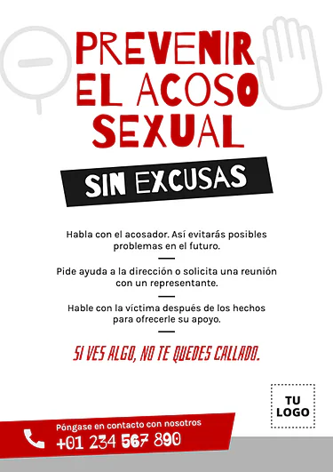 Edita un cartel en contra del acoso