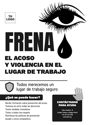 Edita un cartel en contra del acoso