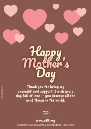 Modifica un modello per la festa della mamma