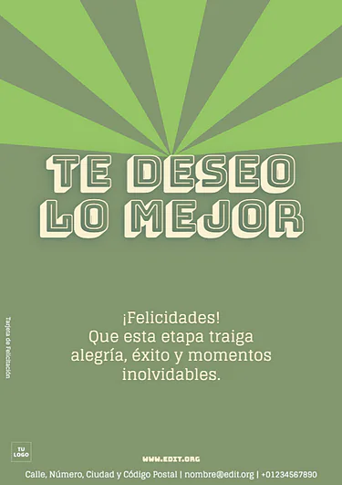 Edita una Tarjeta de Buen Trabajo