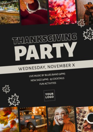 Modifier un modèle de flyer d'automne