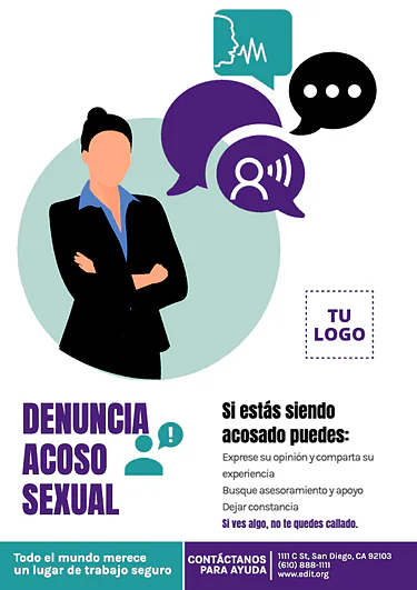 Edita un cartel en contra del acoso