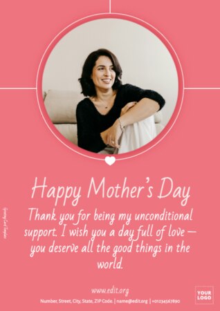 Modifica un modello per la festa della mamma