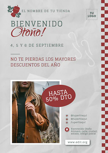 Edita una Tarjeta de otoño