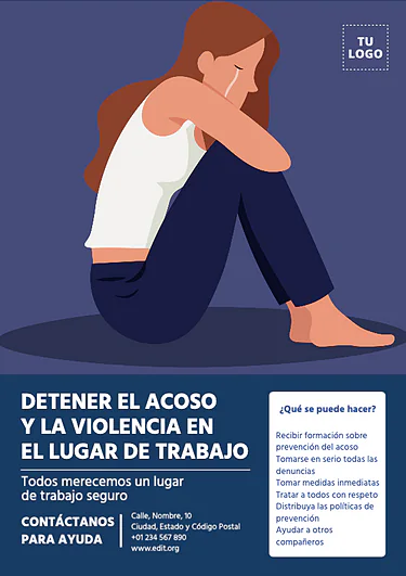 Edita un cartel en contra del acoso