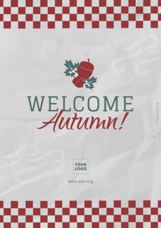 Modifier un modèle de flyer d'automne