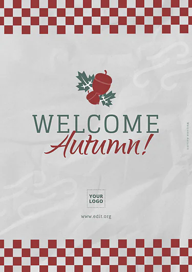 Modifier un modèle de flyer d'automne