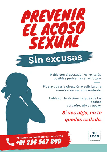 Edita un cartel en contra del acoso